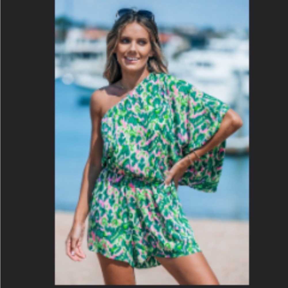 Vibrant Multicolor Patterned Romper